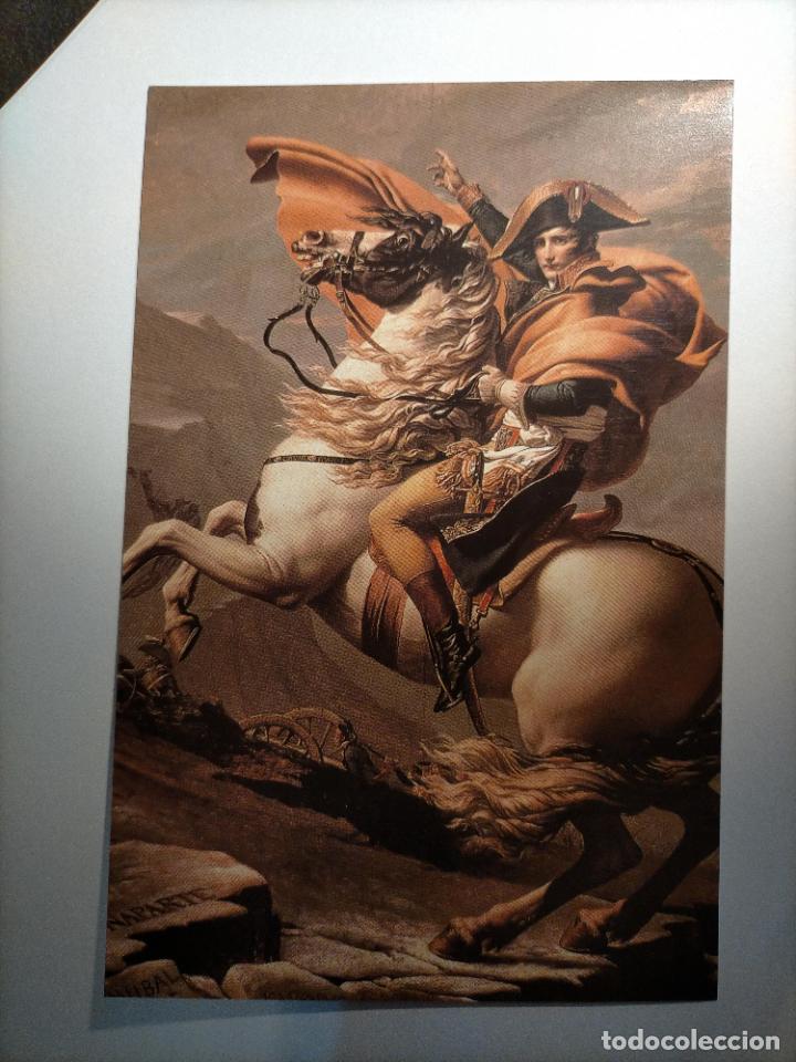 Art: peque&ntilde;a lamina 16,9x11cm cromografica tama&ntilde;o postal tirada nacional - napoleon a caballo