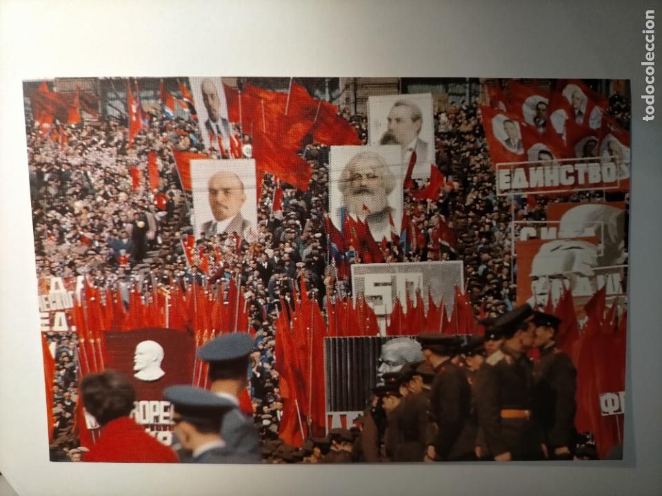 Art: peque&ntilde;a lamina 16,9x11cm cromografica tama&ntilde;o postal tirada nacional politica moscu lenin marx urss