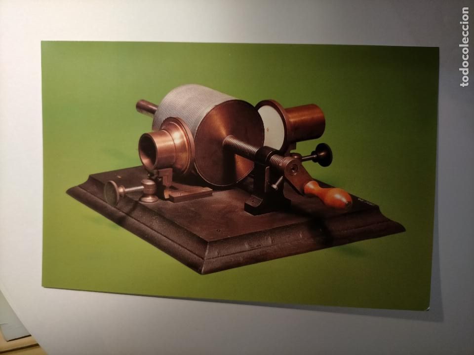 Art: peque&ntilde;a lamina 16,9x11cm cromografica tama&ntilde;o postal tirada nacional - fonografo