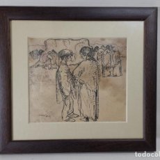 Arte: NONELL 1910---ANTIGUA COPIA DIBUJO SE DESCONOCE TECNICA GRÁFICA DE IMPRESION---REF-MO