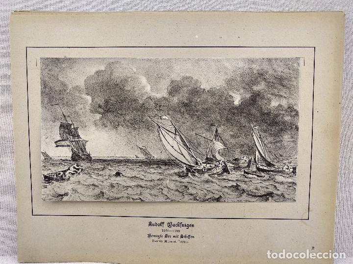 Kunst: Paisaje marino de Rudolf Backnigen, HOLLANDISCHER MEISTER 1923, plancha 1, mar