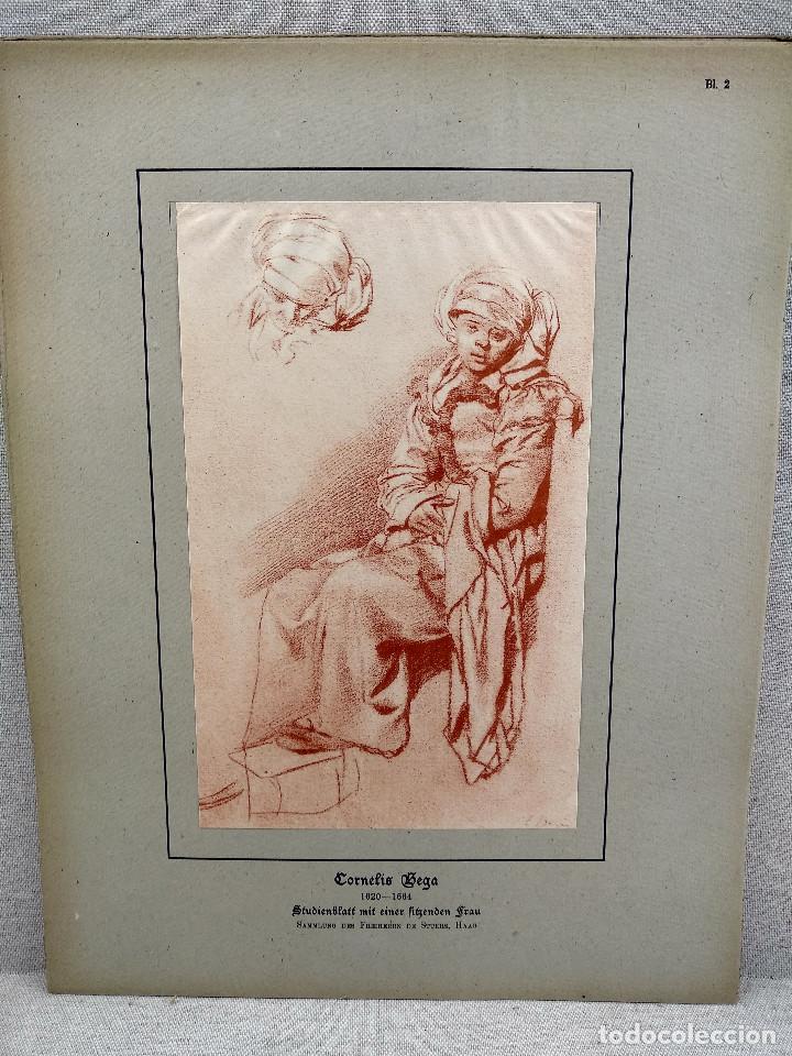 Art: Estudio de mujer, de Cornelis Bega, HOLLANDISCHER MEISTER 1923, plancha 2