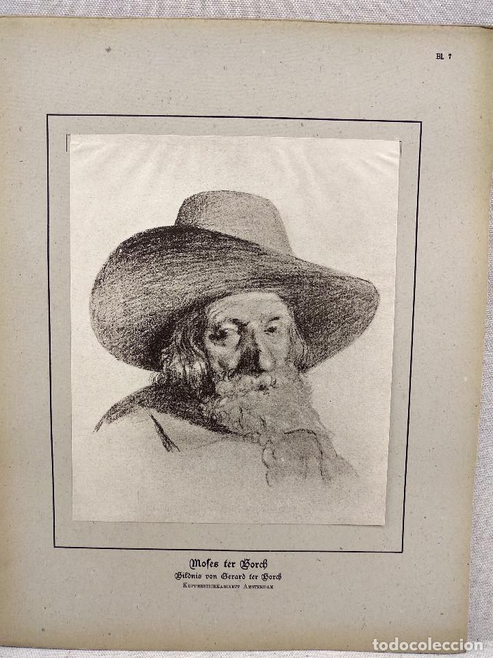 Art: Retrato de su padre de Moses ter Borch, HOLLANDISCHER MEISTER 1923, plancha 7