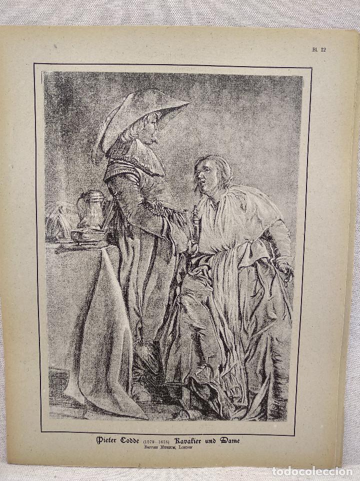 Art: Caballero y dama de Pieter Codde, HOLLANDISCHER MEISTER 1923, plancha 12