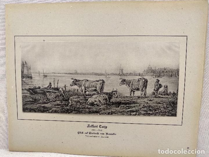 Art: Vista desde la orilla de Albert Jacob Cuyp, HOLLANDISCHER MEISTER 1923, plancha 13