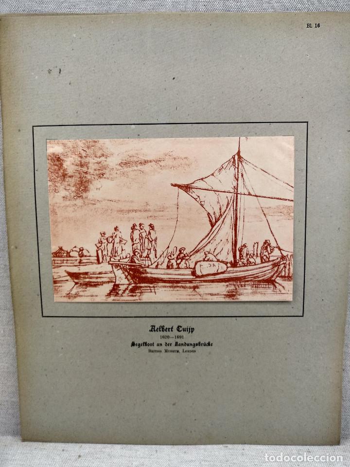 Art: Velero en el embarcadero de Albert Jacob Cuyp, HOLLANDISCHER MEISTER 1923, plancha 16, paisaje