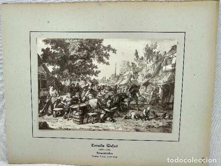Art: En la feria de Cornelis Dusart, HOLLANDISCHER MEISTER 1923, plancha 20, costumbres