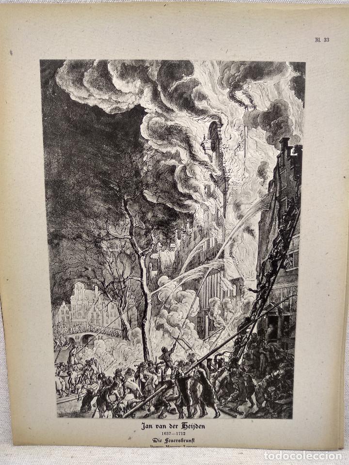 Art: Incendio de Jan van der Heyden, HOLLANDISCHER MEISTER 1923, plancha 33
