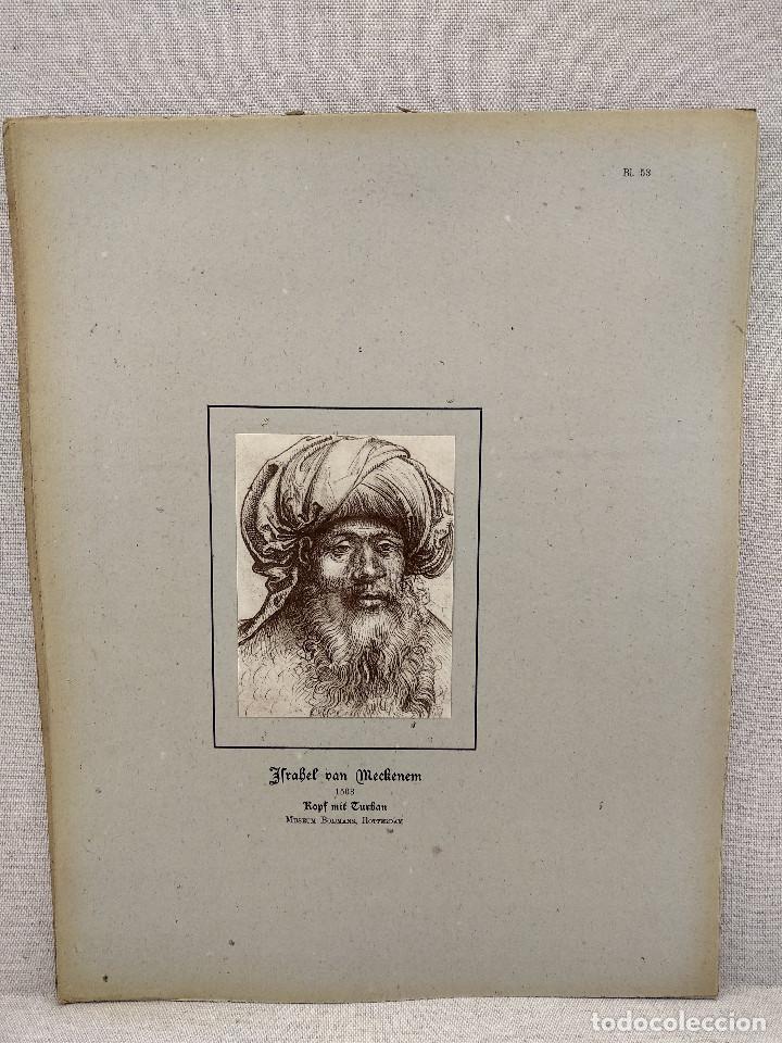 Kunst: Cabeza con turbante de Israhel van Meckenem, HOLLANDISCHER MEISTER 1923, plancha 53