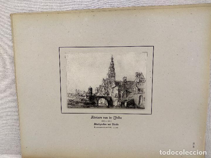 Kunst: Foso de la ciudad de Adriaen van de Velde, HOLLANDISCHER MEISTER 1923, plancha 66