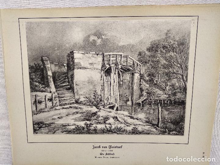 Kunst: La esclusa de Jacob van Ruisdael, HOLLANDISCHER MEISTER 1923, plancha 80