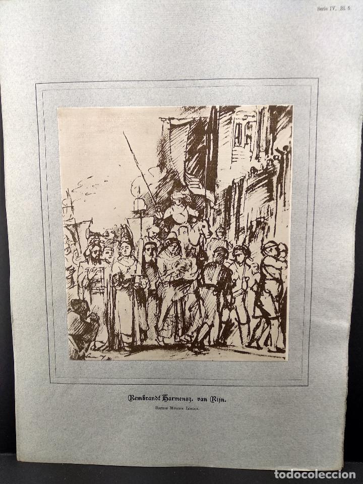 Art: El regreso de Judith, de Rembrandt, Dibujos viejos maestros holandeses 1896, plancha 5