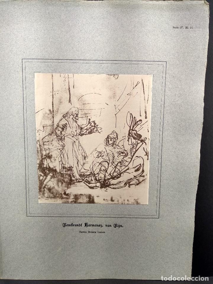 Art: Jose interpreta sus sue&ntilde;os, de Rembrandt, Dibujos viejos maestros holandeses 1896, plancha 16