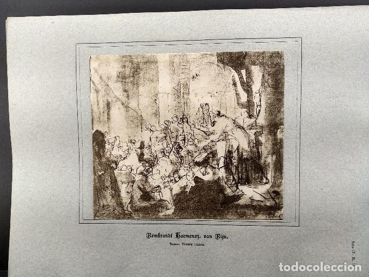 Art: El predicador Pablo, de Rembrandt, Dibujos viejos maestros holandeses 1896, plancha 19