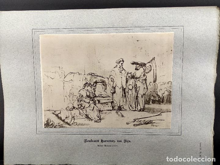 Art: El regreso de Egipto, de Rembrandt, Dibujos viejos maestros holandeses 1896, plancha 20