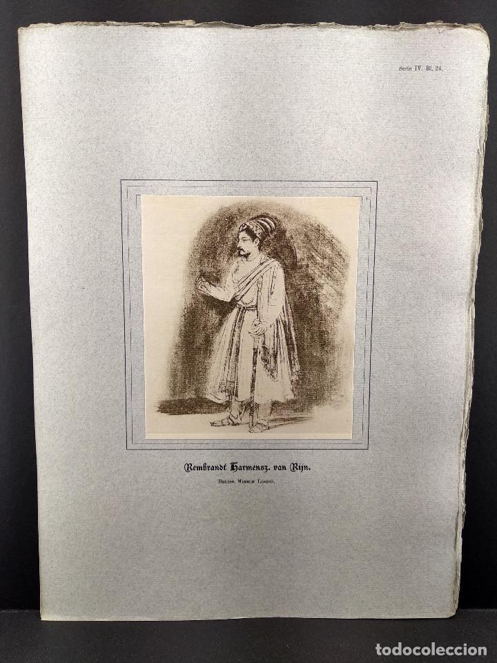 Art: Hombre de pie, de Rembrandt, Dibujos viejos maestros holandeses 1896, plancha 24