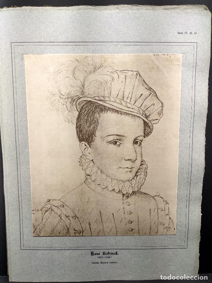 Art: Retrato Duque de Anjou, de Hans Liefrinck, Dibujos viejos maestros holandeses 1896, plancha 45