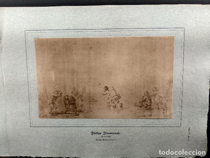 Art: Ni&ntilde;os en el hielo de Adriaen Wouwerman, Dibujos viejos maestros holandeses 1896, plancha 53