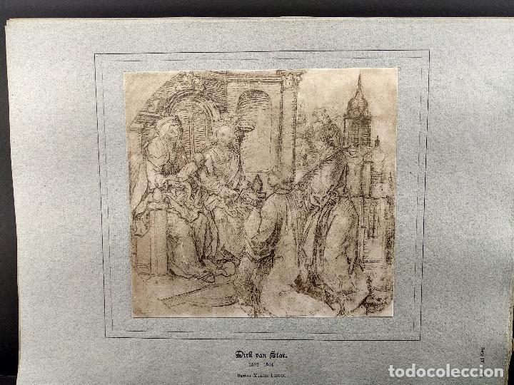 Art: Anna Selbdritt con St. Barbara de Dirk van Star, Dibujos viejos maestros holandeses 1896, plancha 54