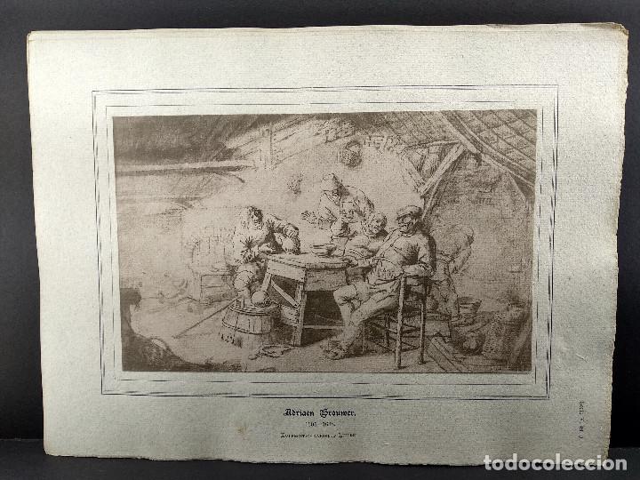 Art: Dibujo de Adriaen Brouwert, Dibujos viejos maestros holandeses 1896, plancha 3