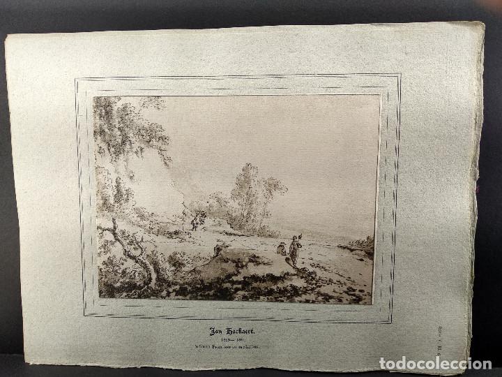 Art: Dibujo de Jan Hackaert, Dibujos viejos maestros holandeses 1896, plancha 6