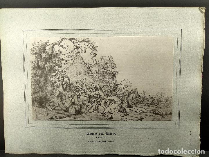 Art: Dibujo de Adriaen van Ostade, Dibujos viejos maestros holandeses 1896, plancha 10