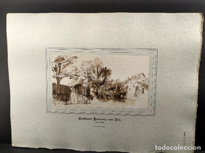 Art: Boceto de Rembrandt, Dibujos viejos maestros holandeses 1896, plancha 24