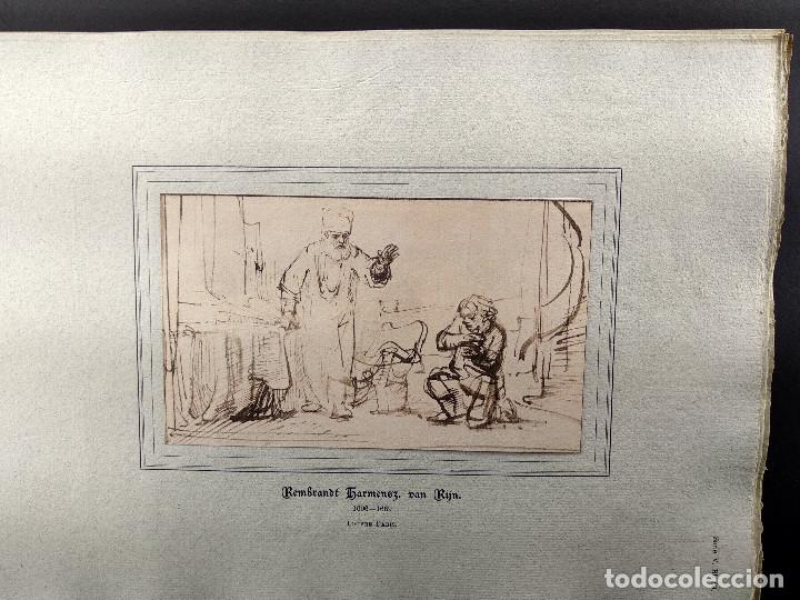 Art: Boceto de Rembrandt, Dibujos viejos maestros holandeses 1896, plancha 29