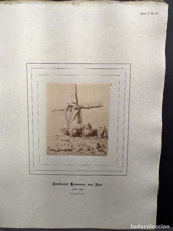 Art: Boceto de Rembrandt, Dibujos viejos maestros holandeses 1896, plancha 32