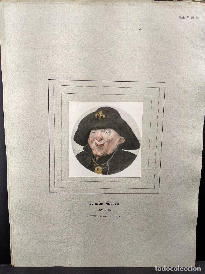 Art: Retrato de Cornelis Dusart, Dibujos viejos maestros holandeses 1896, plancha 33