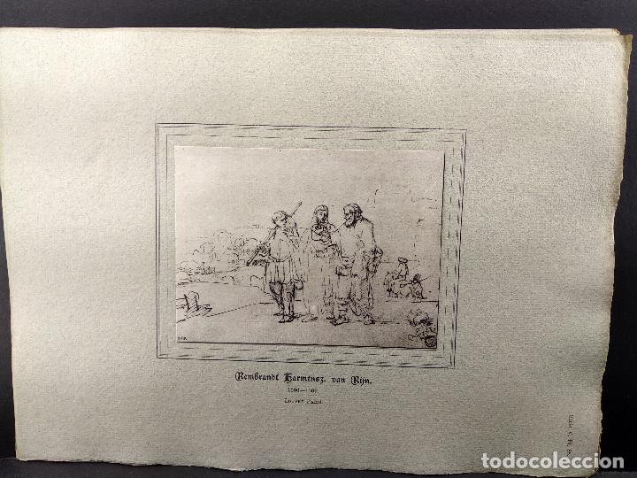 Art: Boceto de Rembrandt, Dibujos viejos maestros holandeses 1896, plancha 35