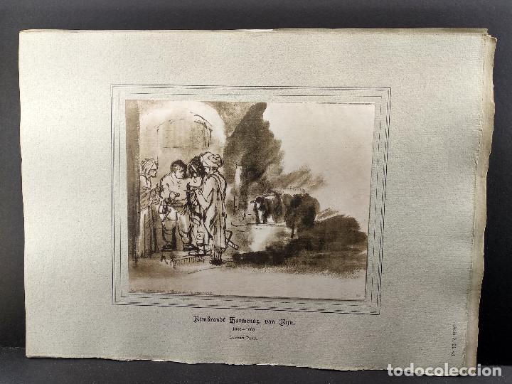 Arte: Boceto de Rembrandt, Dibujos viejos maestros holandeses 1896, plancha 43