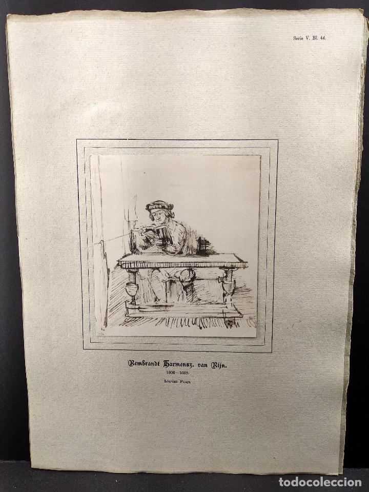 Arte: Boceto de Rembrandt, Dibujos viejos maestros holandeses 1896, plancha 44