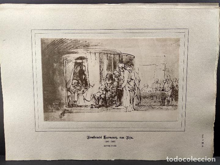 Arte: Boceto de Rembrandt, Dibujos viejos maestros holandeses 1896, plancha 45