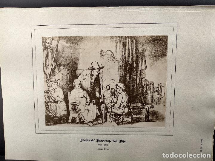 Arte: Boceto de Rembrandt, Dibujos viejos maestros holandeses 1896, plancha 47
