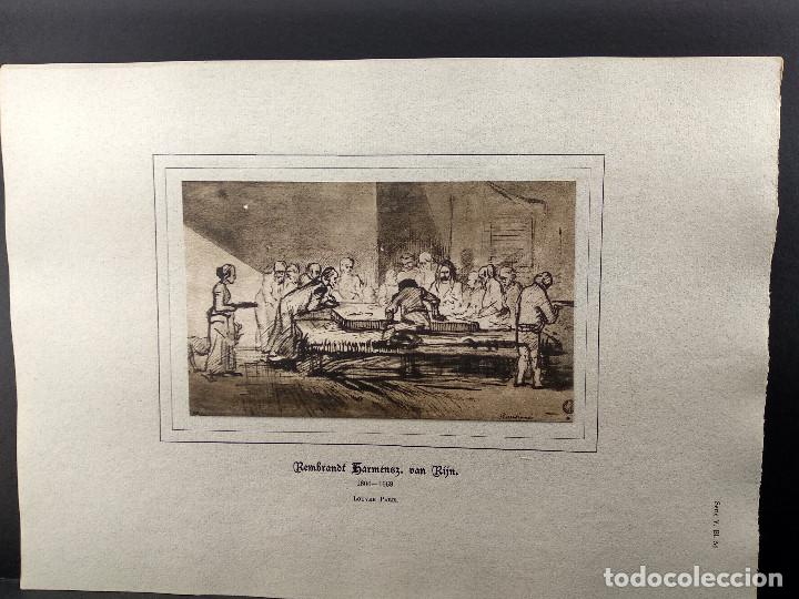 Arte: Boceto de Rembrandt, Dibujos viejos maestros holandeses 1896, plancha 54