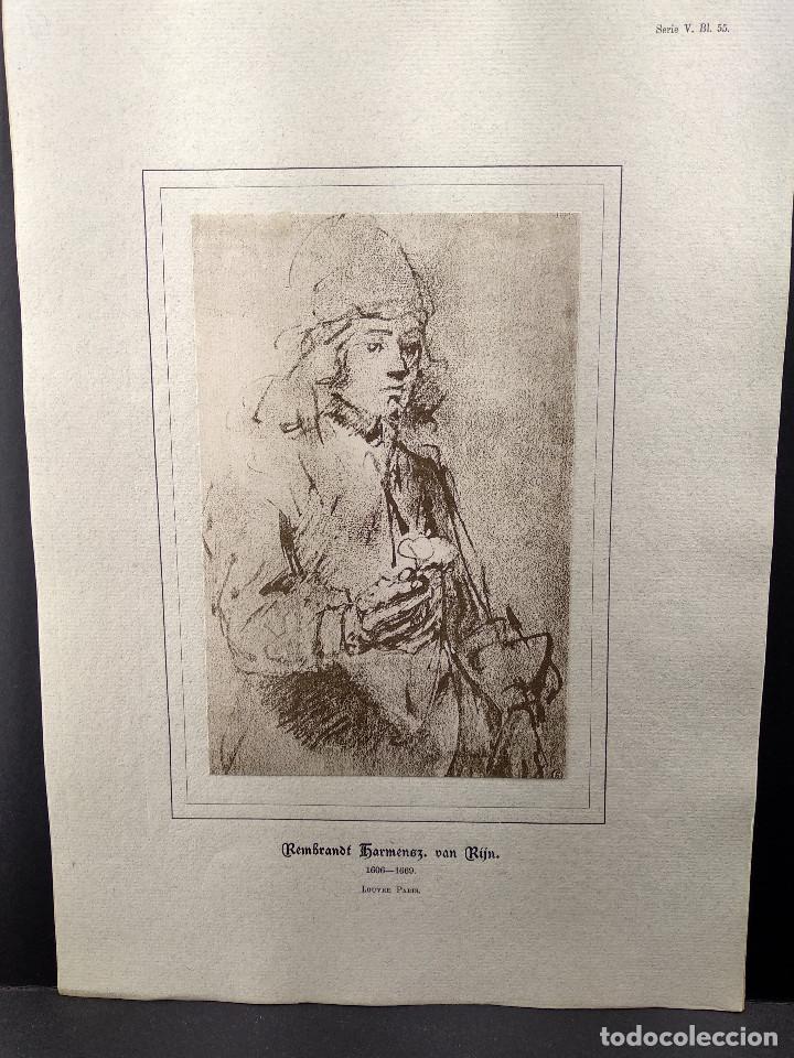 Arte: Boceto de Rembrandt, Dibujos viejos maestros holandeses 1896, plancha 55