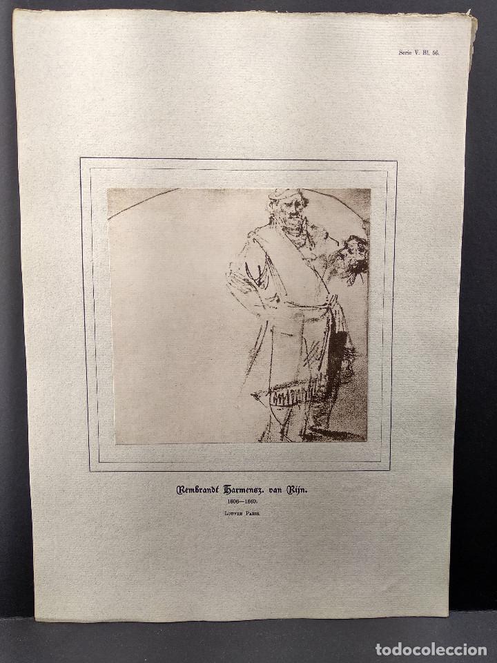 Arte: Boceto de Rembrandt, Dibujos viejos maestros holandeses 1896, plancha 56