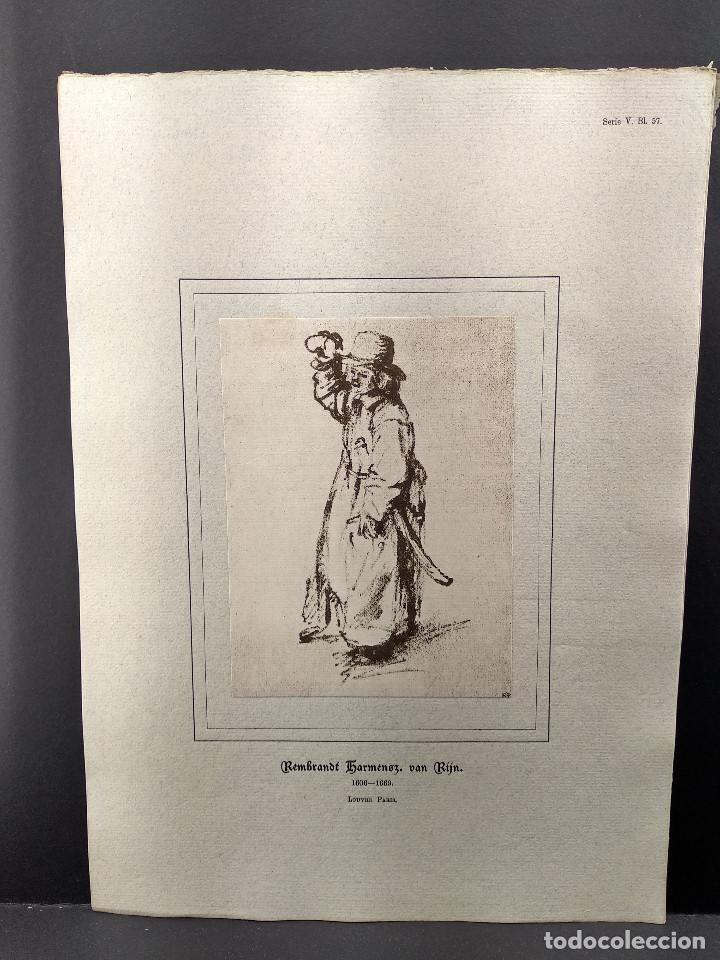 Arte: Boceto de Rembrandt, Dibujos viejos maestros holandeses 1896, plancha 57