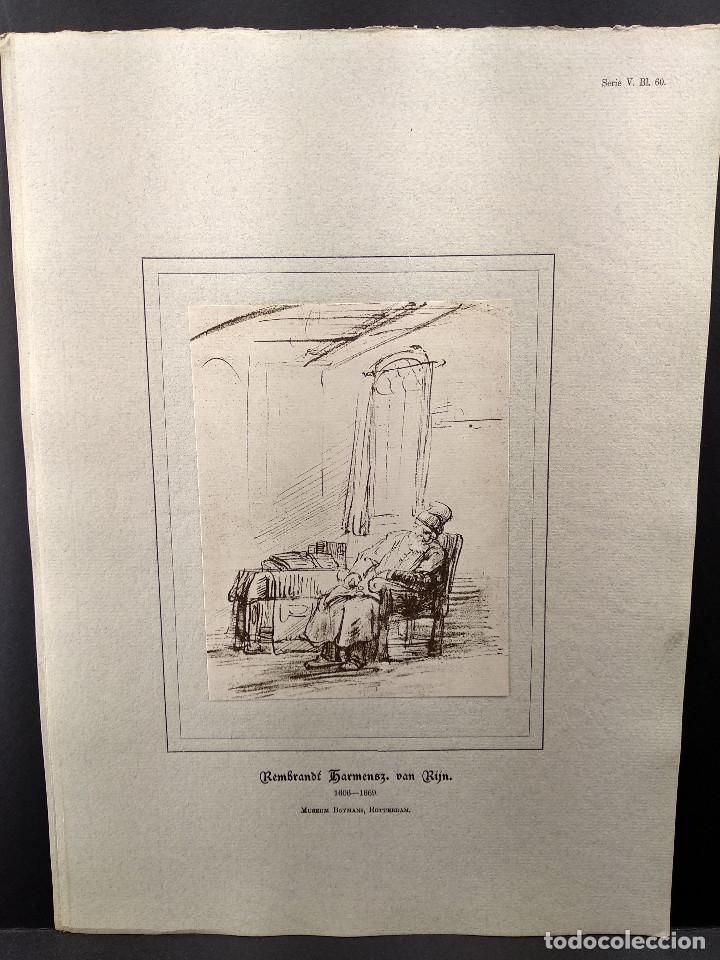 Arte: Boceto de Rembrandt, Dibujos viejos maestros holandeses 1896, plancha 60