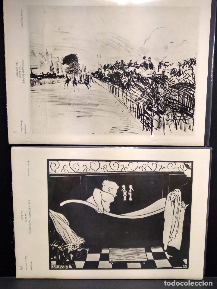 Arte: Lote 2 Heliograbados de La gravure originale en France de Manet a nos jours Ediciones Hyperion 1939