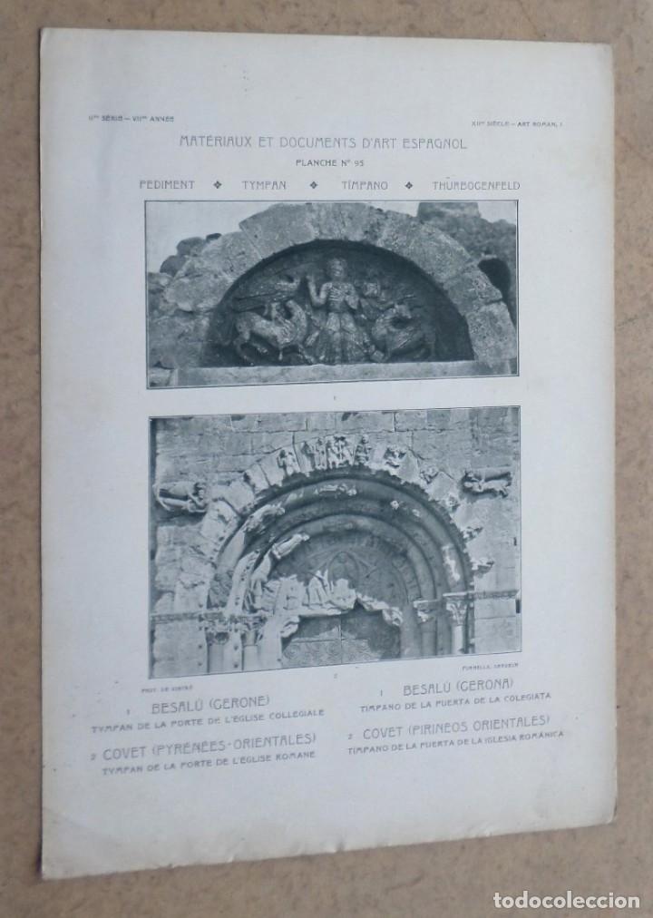 Art: BESAUL &ndash; Gerona &ndash; t&iacute;mpano de la puerta de la Colegiata // COVET &ndash; pirineos orientales &ndash; t&iacute;mpano de