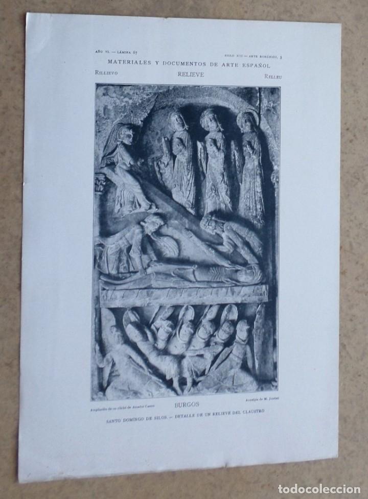 Arte: BURGOS &ndash; Santo Domingo de Silos &ndash; Detalle de un relieve del claustro