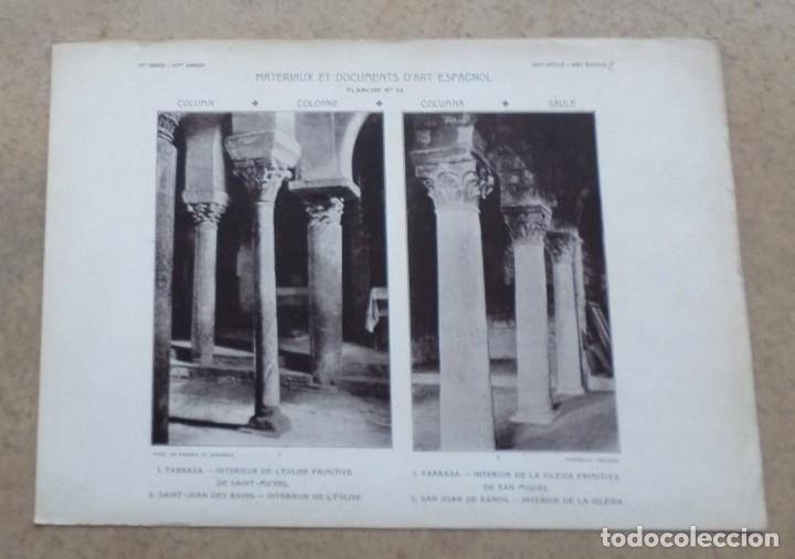 Kunst: Lamina TARRASA &ndash; interior de la iglesia primitiva de San Miguel SAN JUAN DE BA&Ntilde;OS &ndash; interior de la