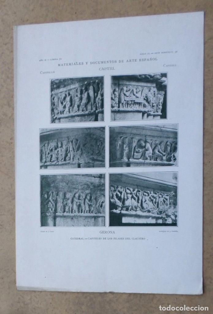 Arte: GERONA &ndash; catedral &ndash; capiteles de los pilares del claustro - Foto 1
