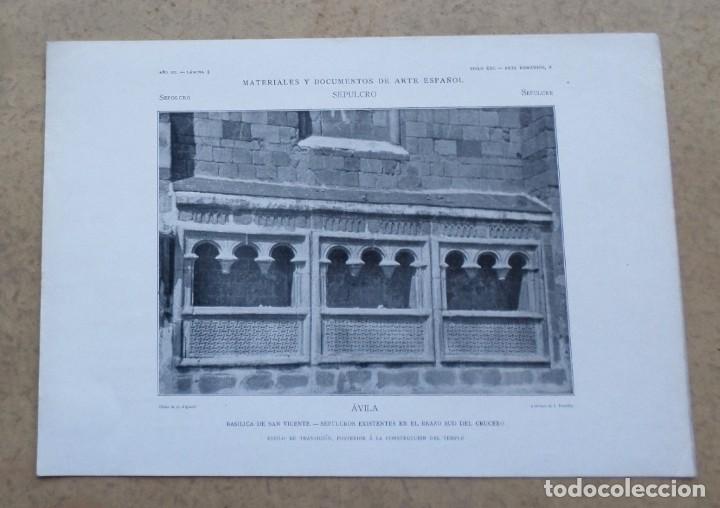 Art: AVILA &ndash; bas&iacute;lica de San Vicente &ndash; sepulcros existentes en el brazo sud del crucero