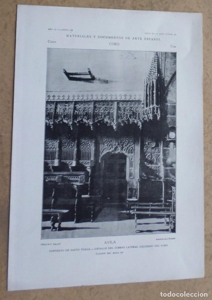 Art: AVILA &ndash; convento de Santo Tomas &ndash; detalle del cuerpo lateral izquierdo del coro