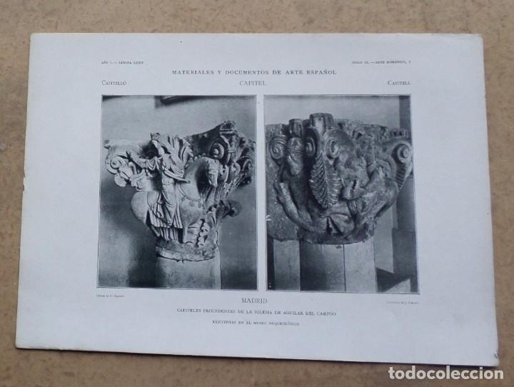 Art: MADRID &ndash; capiteles procedentes de la iglesia de Aguilar del Campoo