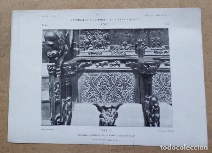 Art: TOLEDO &ndash; catedral &ndash; detalle de los asientos del coro bajo