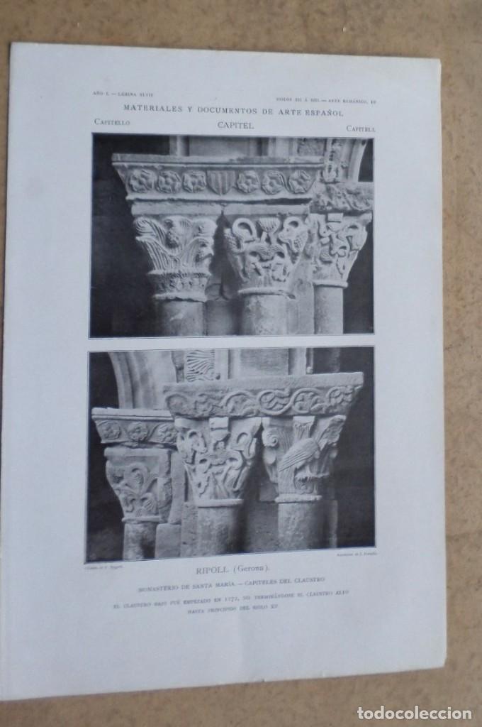 Art: RIPOLL &ndash; Gerona &ndash; monasterio de Santa Mar&iacute;a &ndash; capiteles del claustro
